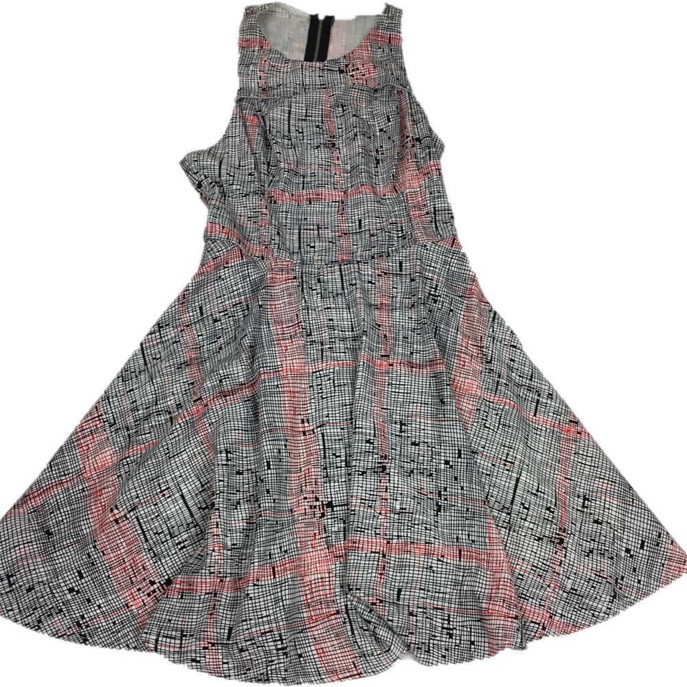 Lush Geometric pattern Skater dress